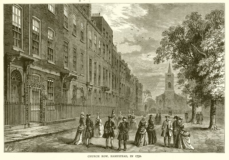 Church Row, Hampstead, 1750 von English School