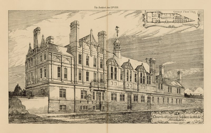 Soldateninstitut der Kirche von England in Woolwich von English School