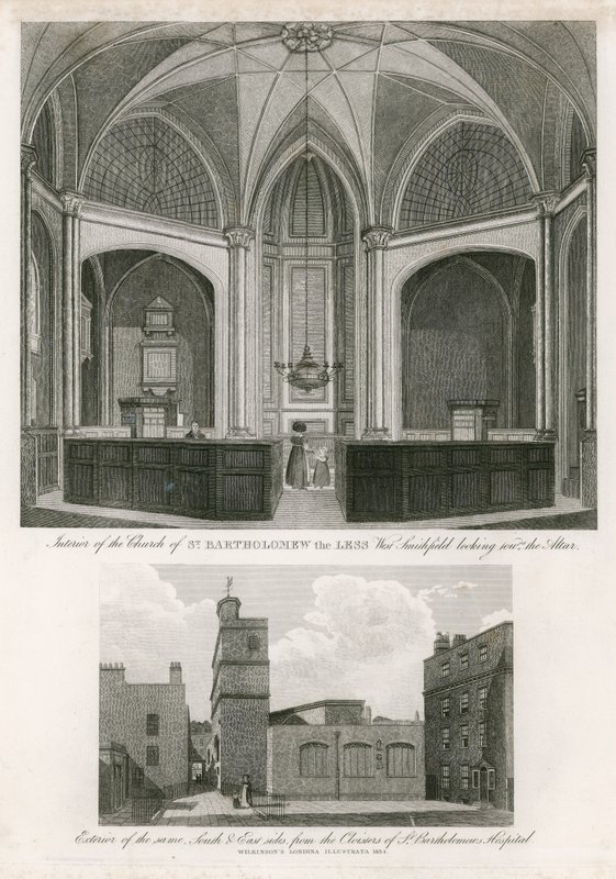 Kirche St. Bartholomew the Less, West Smithfield von English School