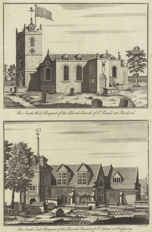 Kirche St. Paul, Shadwell und Kirche St. John, Wapping von English School