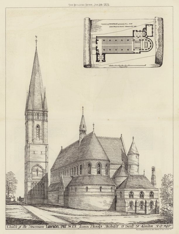 Kirche der Himmelfahrt, Lavender Hill, SW von English School