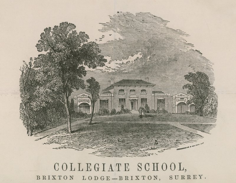 Collegiate School, Brixton Lodge, Brixton, Surrey von English School