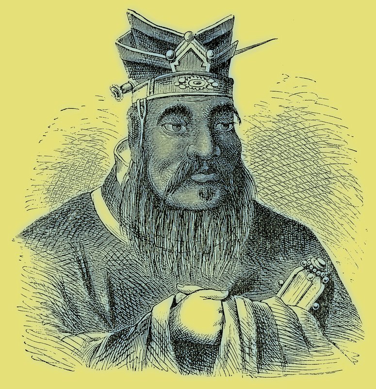 Konfuzius, Illustration aus Die illustrierte Geschichte der Welt, veröffentlicht um 1880 (digital verbessert) von English School