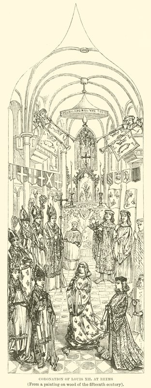 Krönung von Ludwig XII in Reims von English School
