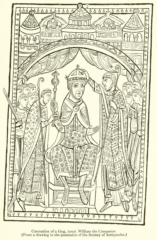 Krönung eines Königs, Temp Wilhelm der Eroberer von English School