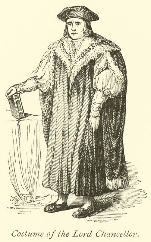 Kostüm des Lordkanzlers von English School