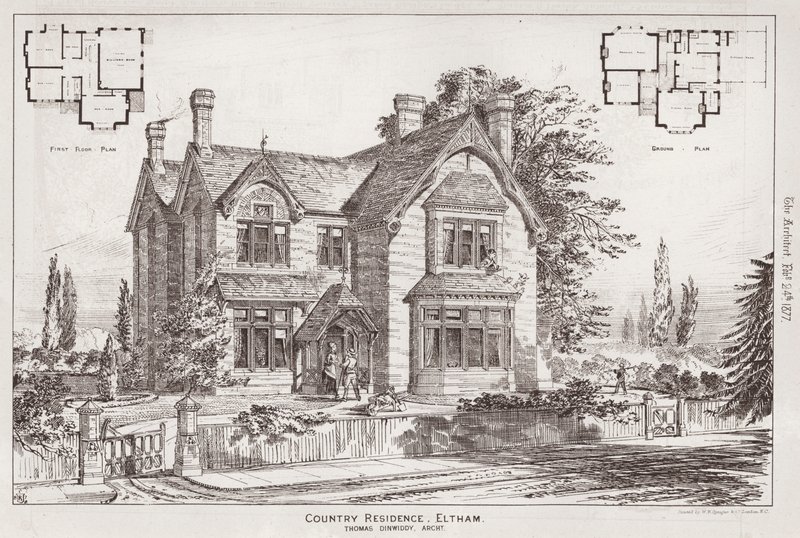 Landresidenz, Eltham (Stich) von English School