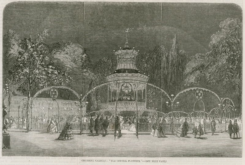 Cremorne Gardens, London: Die Kristallplattform von English School