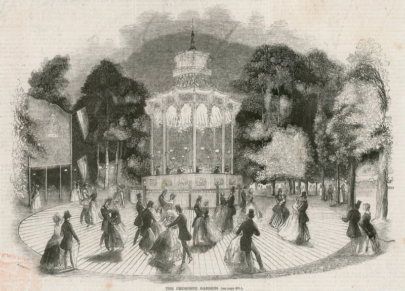 Cremorne Gardens, London: Die Kristallplattform von English School