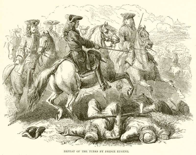 Niederlage der Türken durch Prinz Eugen von English School