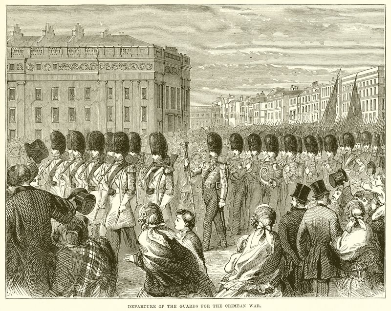 Abreise der Wachen in den Krimkrieg von English School