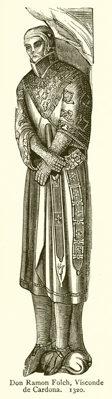 Don Ramon Folch, Vizegraf von Cardona. 1320 von English School