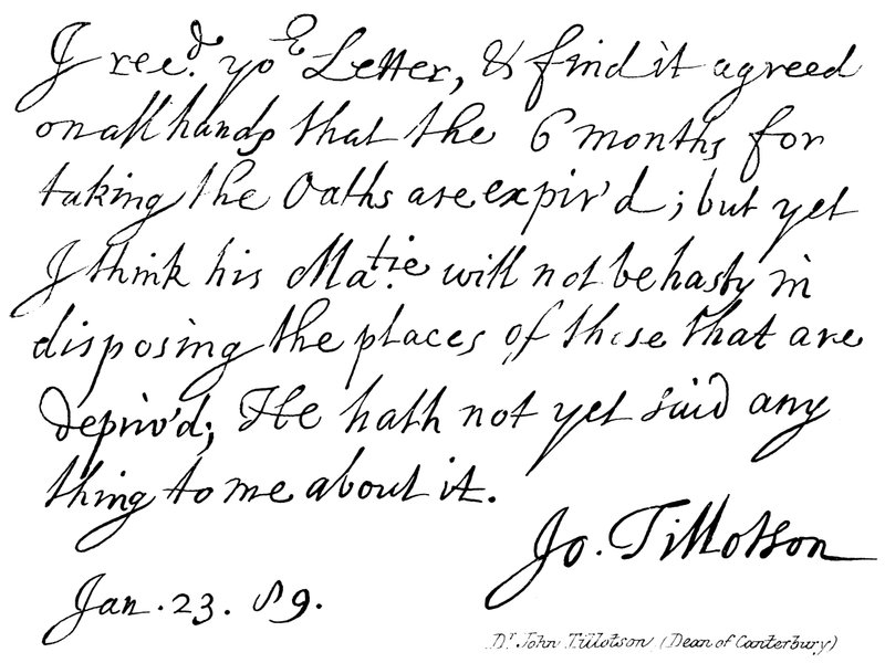 Dr. John Tillotson, Dekan von Canterbury von English School