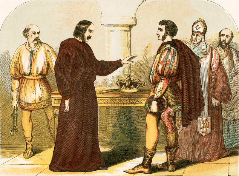 Eduard II. verzichtet auf seine Königswürde von English School