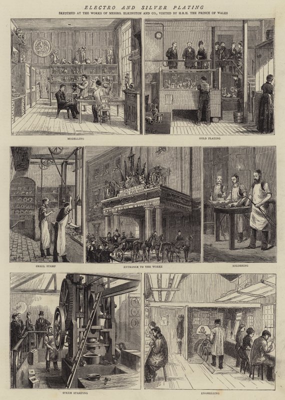 Elektro- und Silberpflanzung von English School