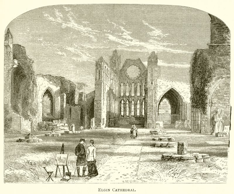 Kathedrale von Elgin von English School