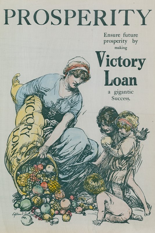 Sichern Sie zukünftigen Wohlstand, indem Sie den Victory Loan zu einem gigantischen Erfolg machen von English School