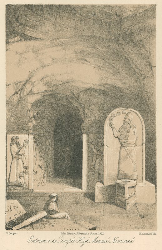 Eingang zum Tempel Hoher Hügel Nimroud von English School