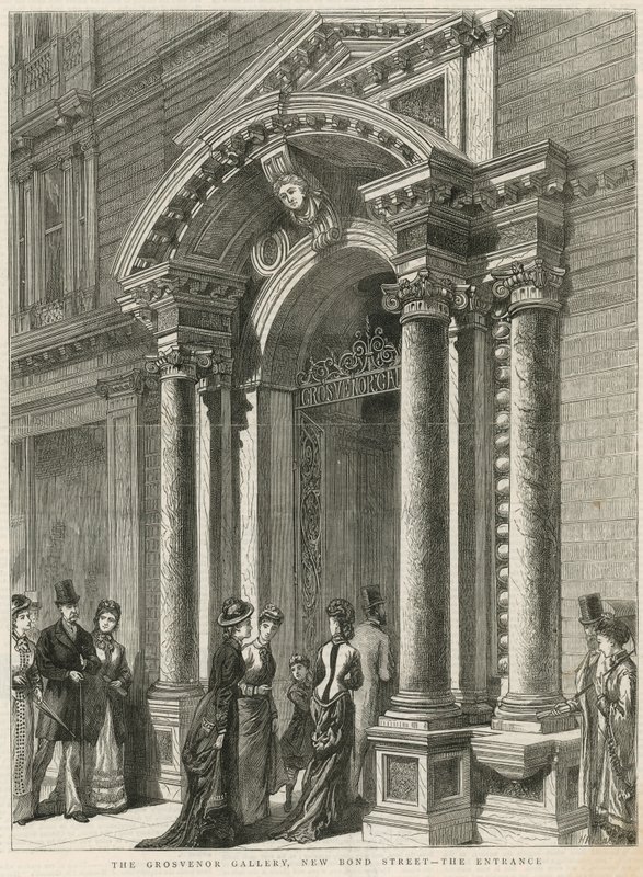 Eingang zur Grosvenor Galerie von English School
