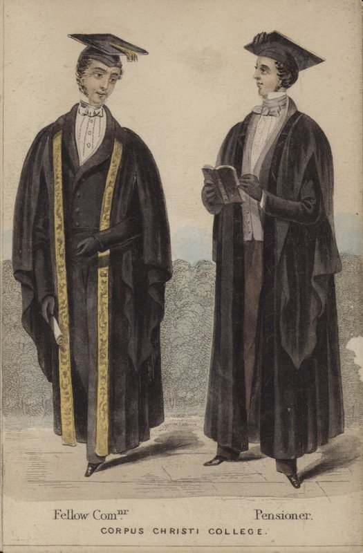 Fellow Commoner, Pensionär, Corpus Christi College von English School