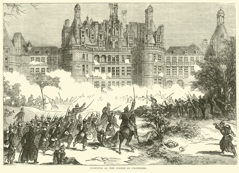 Kämpfe am Schloss Chambord, Dezember 1870 von English School