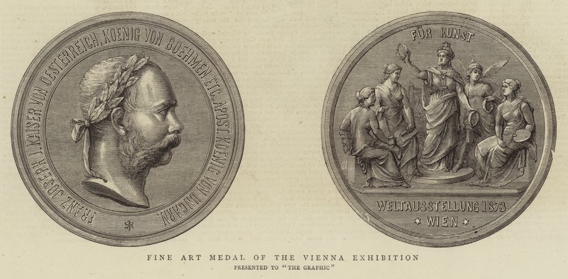 Kunstmedaille der Wiener Ausstellung von English School