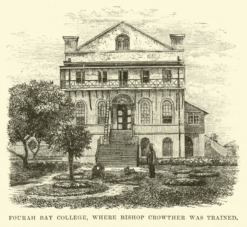 Fourah Bay College, wo Bischof Crowther ausgebildet wurde von English School
