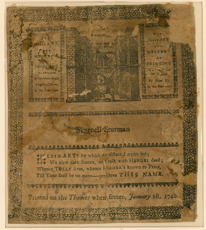 Frostjahrmarkt von 1740 (Souvenir) von English School