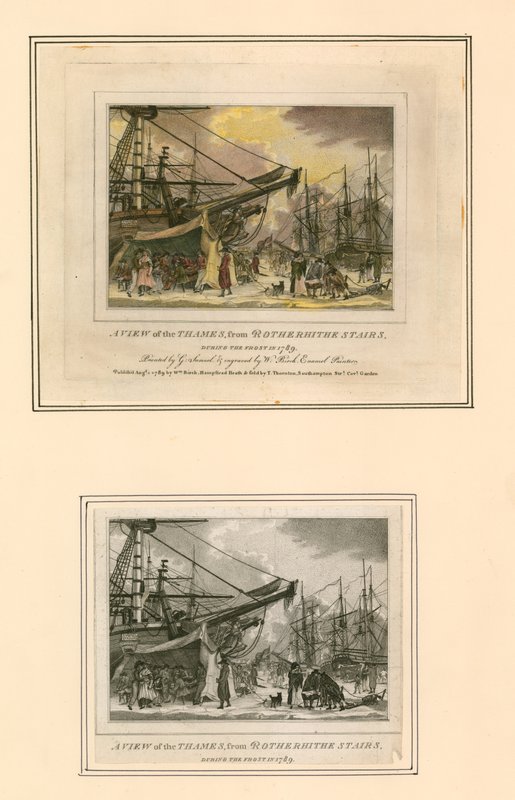 Frostmesse von 1789 von English School