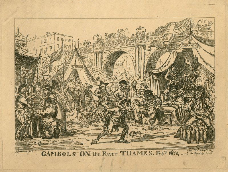 Frostmesse von 1814 von English School