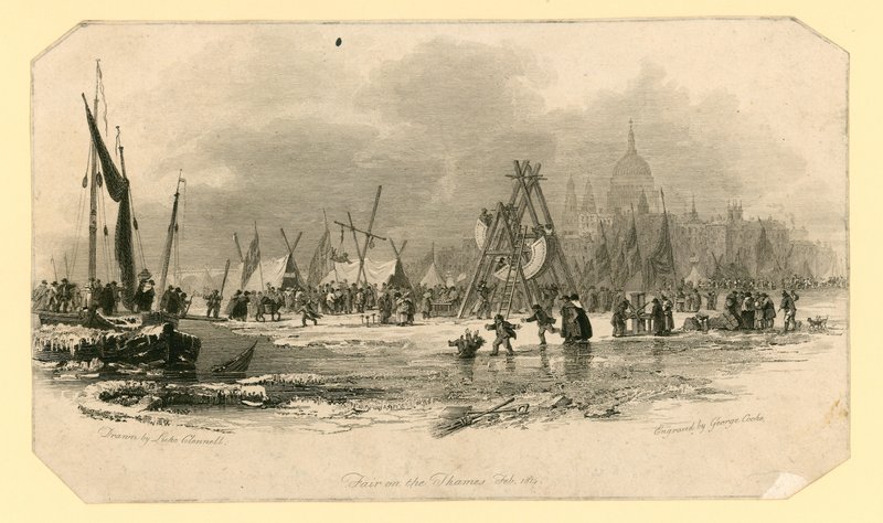 Frostjahrmarkt von 1814 von English School