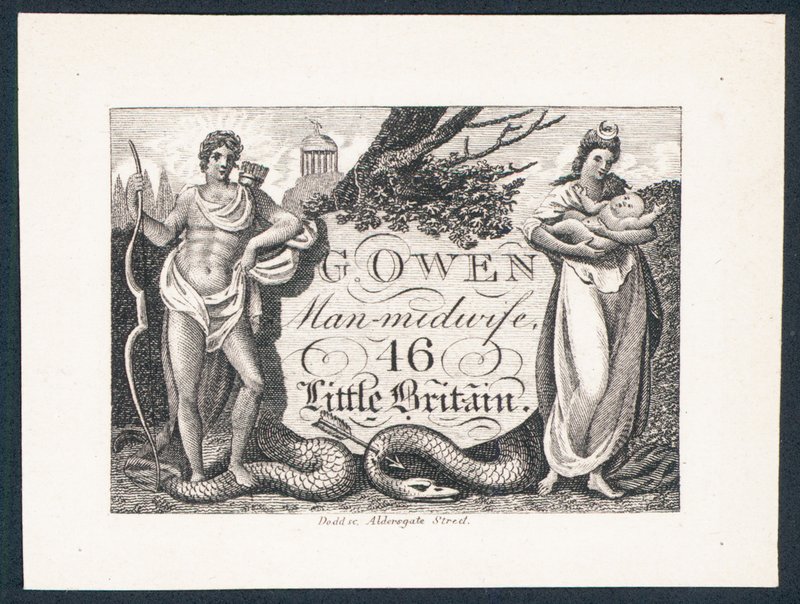 G Owen, Geburtshelfer, Visitenkarte von English School