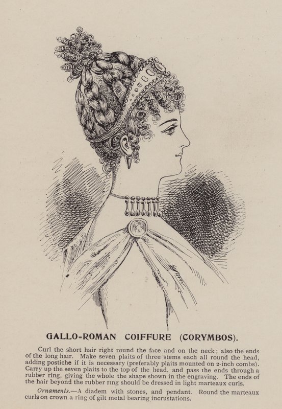 Gallo-römische Frisur, Corymbos von English School