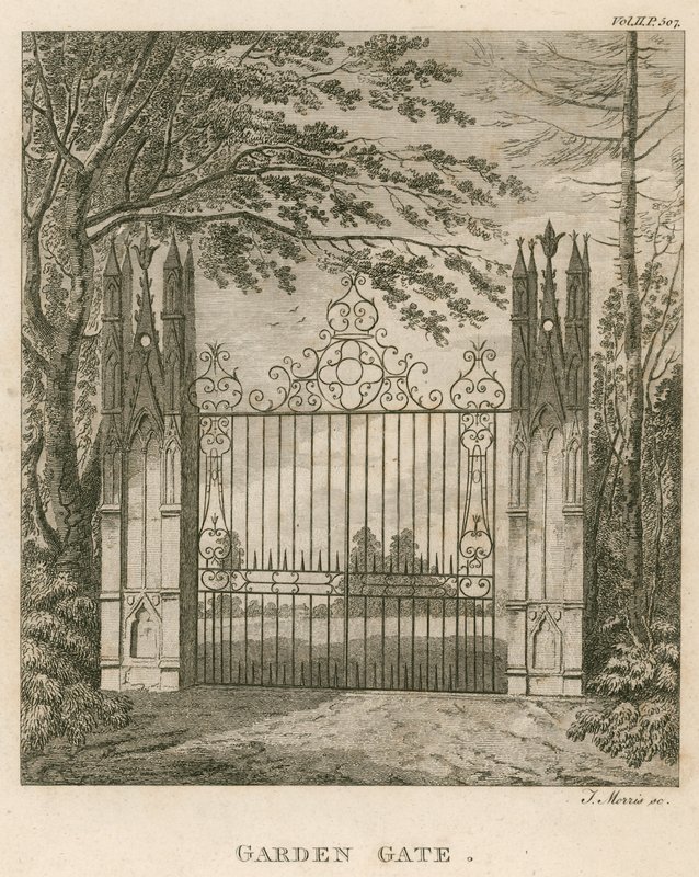 Gartentor in Strawberry Hill, Twickenham, London von English School