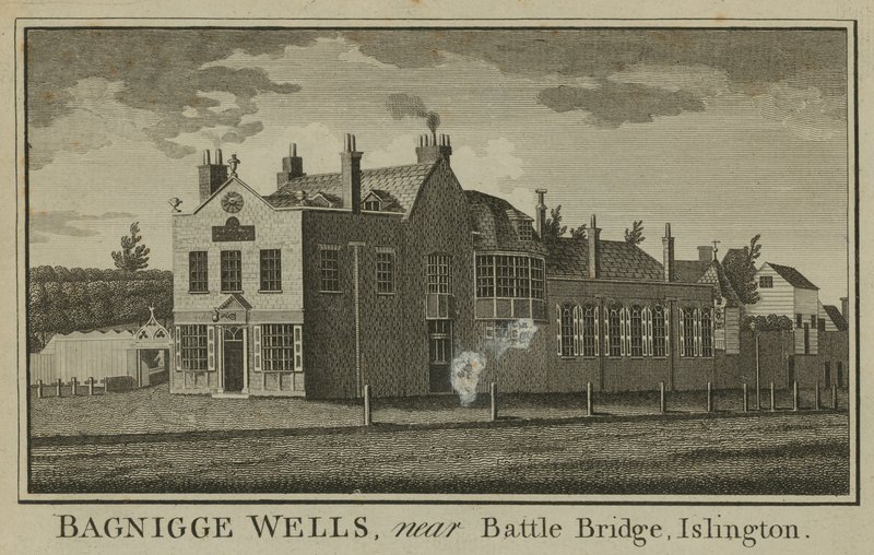 Gesamtansicht von Bagnigge Wells von English School