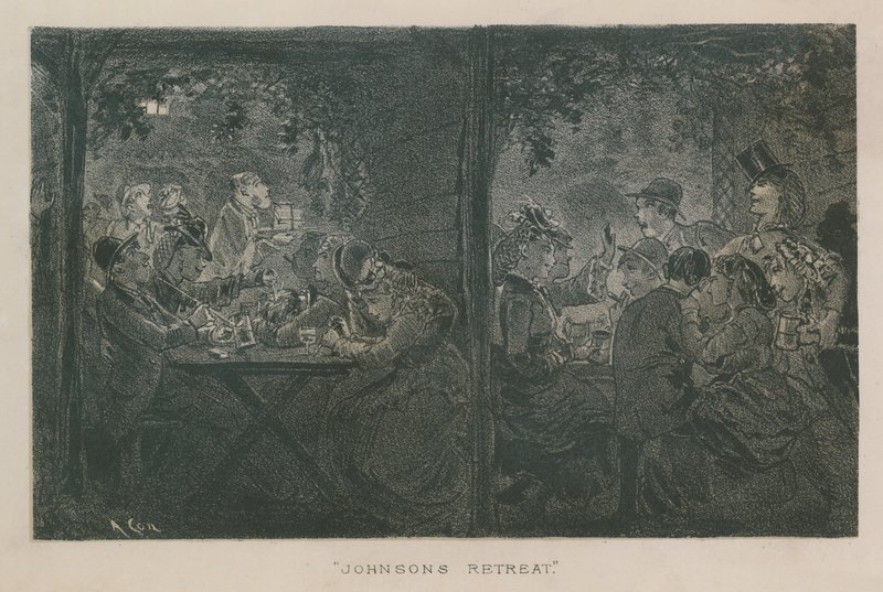 Gesamtansicht von Johnsons Rückzugsort von English School
