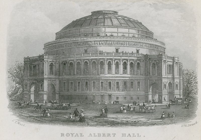 Gesamtansicht der Royal Albert Hall von English School