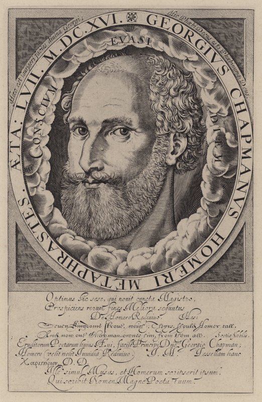 George Chapman, englischer Dramatiker, Übersetzer und Dichter von English School