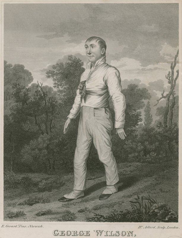 George Wilson, der berühmte Fußgänger von Blackheath von English School