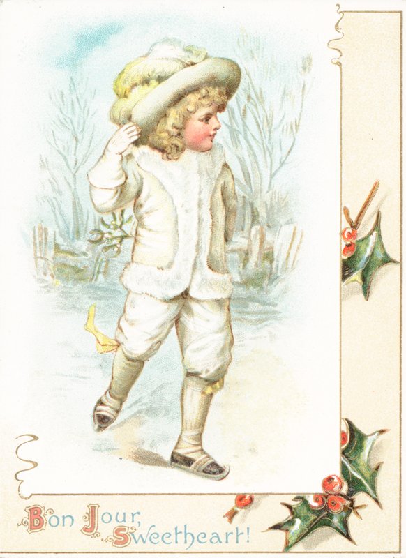 Mädchen beim Schlittschuhlaufen von English School