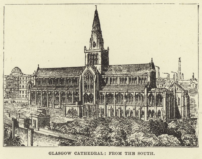 Kathedrale von Glasgow, von Süden von English School