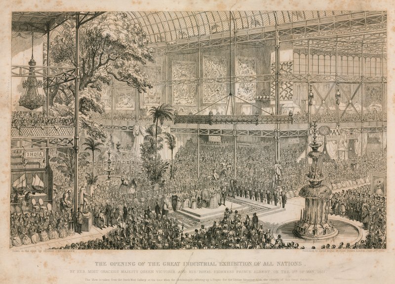 Große Ausstellung, 1851, Eröffnung am 1. Mai 1851 von English School