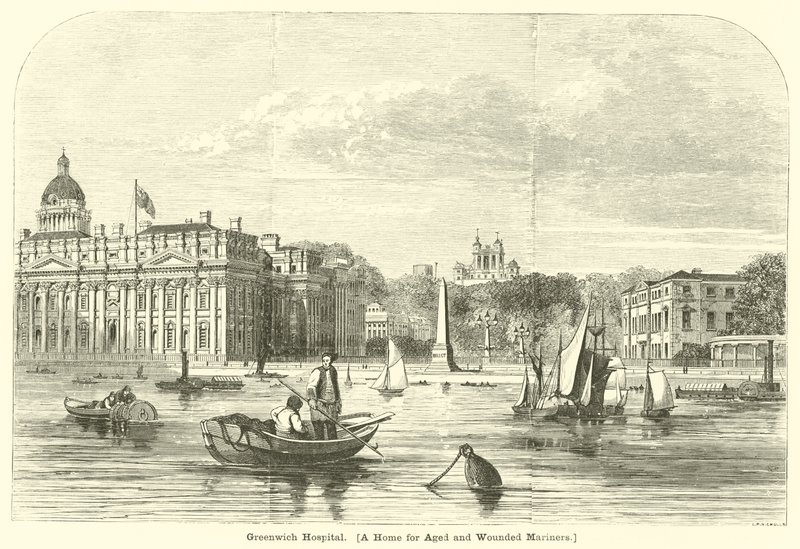 Greenwich Hospital, ein Heim für alte und verwundete Seeleute von English School