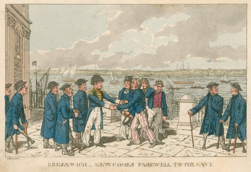 Greenwich, London - Newcomes Abschied von der Marine von English School