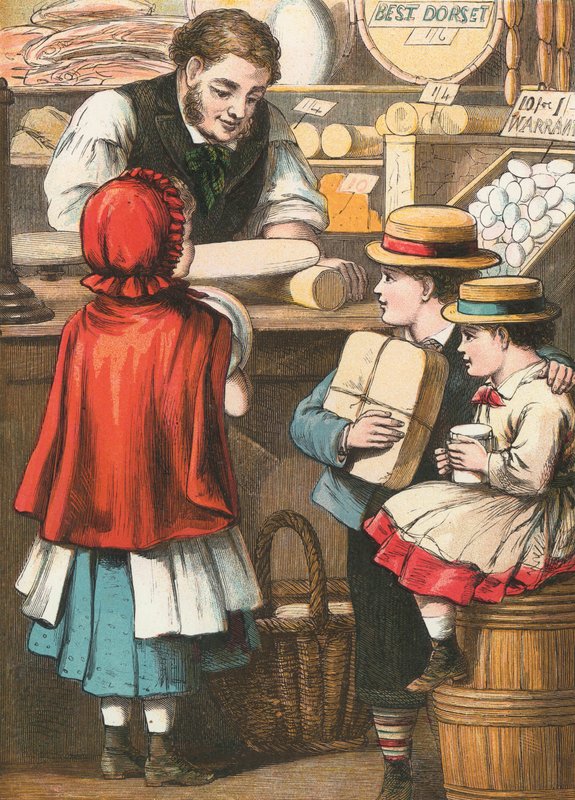 Lebensmittelhändler von English School
