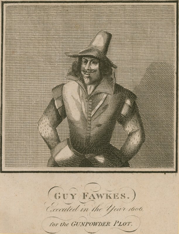 Guy Fawkes, 1606 für die Pulververschwörung hingerichtet von English School