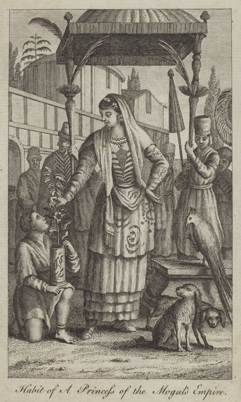 Kleidung einer Prinzessin des Mogulreichs von English School