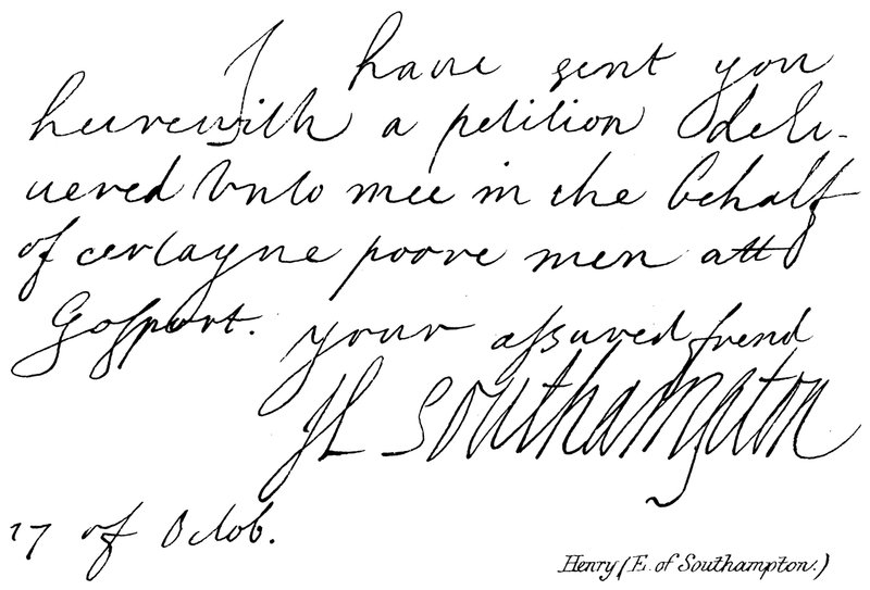 Henry, Earl of Southampton von English School