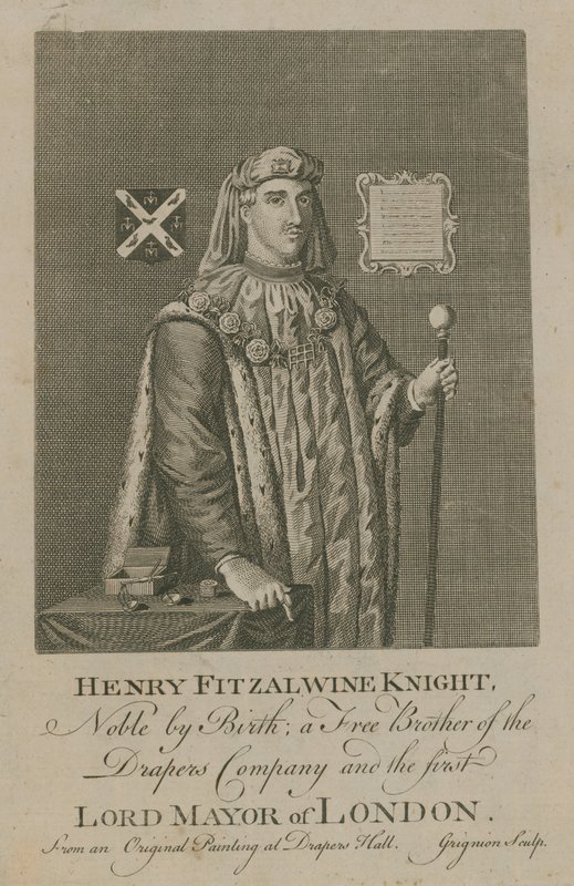 Henry Fitzalwine, der erste Lord Mayor von London von English School