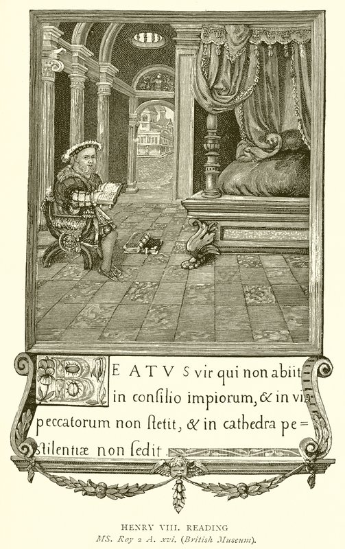 Heinrich VIII liest von English School